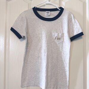 Pink by Victoria Secret Woman’s Sequins Short Sleeves Top Size XS